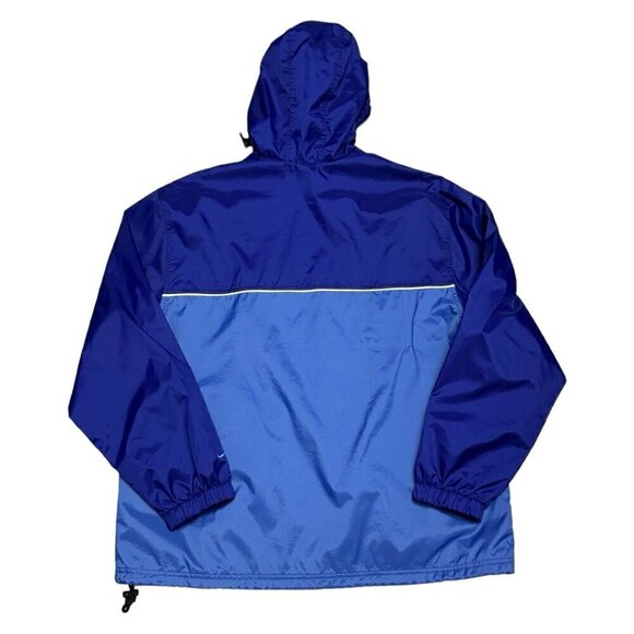 NIKE Vintage 90s Swoosh Windbreaker Designer Streetwear Retro Blue Jacket Large - Picture 4 of 4